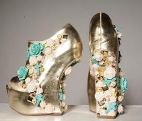Golden Cascade Shoes
